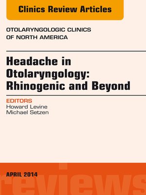 cover image of Headache in Otolaryngology